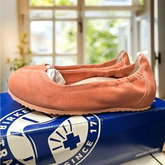 BIRKENSTOCK Celina II Leather Suede Slip-on Ballet Flat Size 37 - Picture 3 of 14